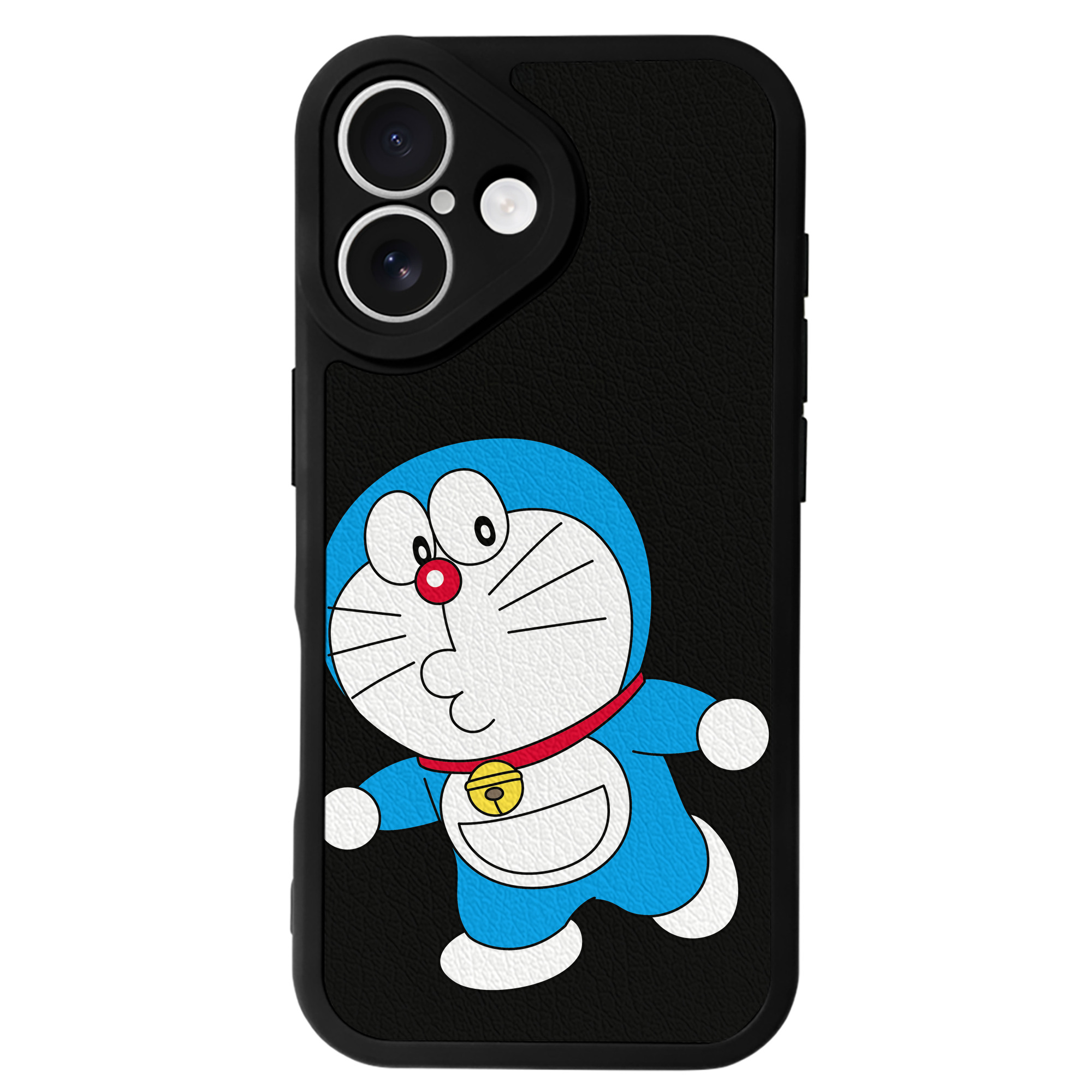 （画像用） ドラえもん Doraemon 【iPhone 16シリーズ対応】シリコンスマホケース（レザー調） 材質：シリコン